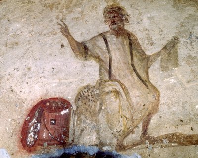 Fresco in the Cimitero Maggiore by Paleo Christian